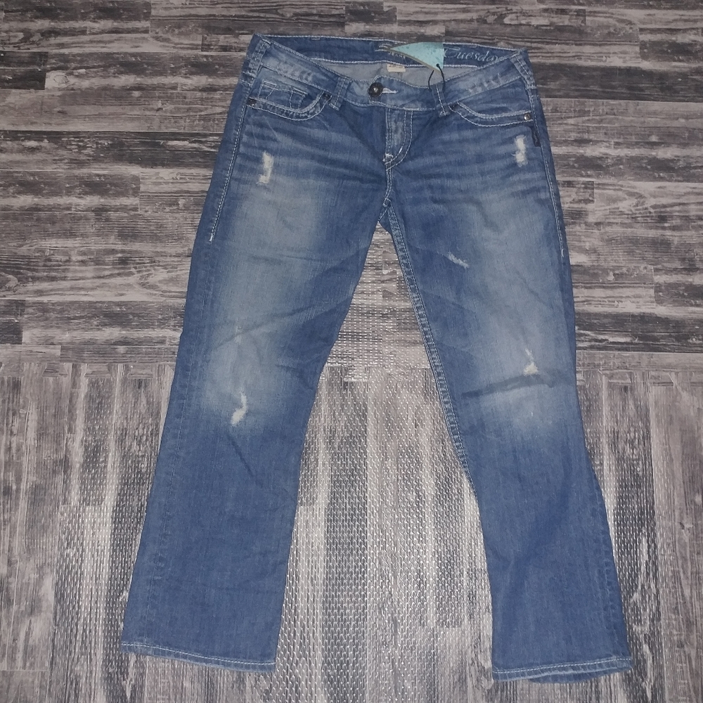 Silver Jeans | Denim Tuesday Low Rise Capri W30